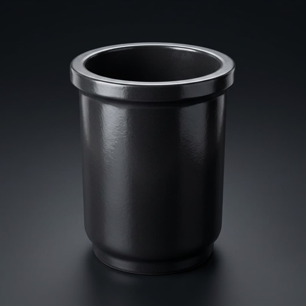 Clay graphite crucible with anti-oxidation glaze coating