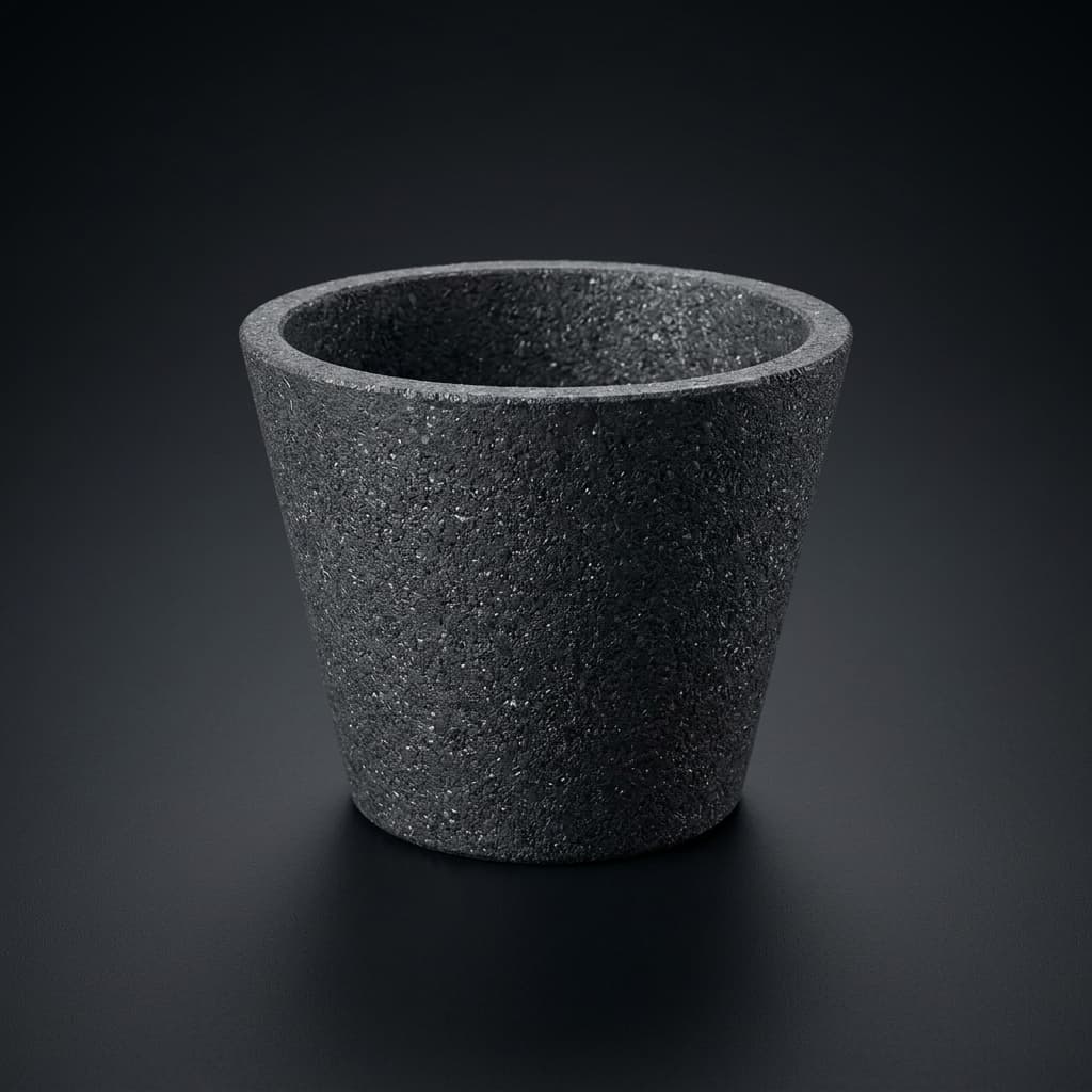 SiC graphite crucible for copper and brass smelting